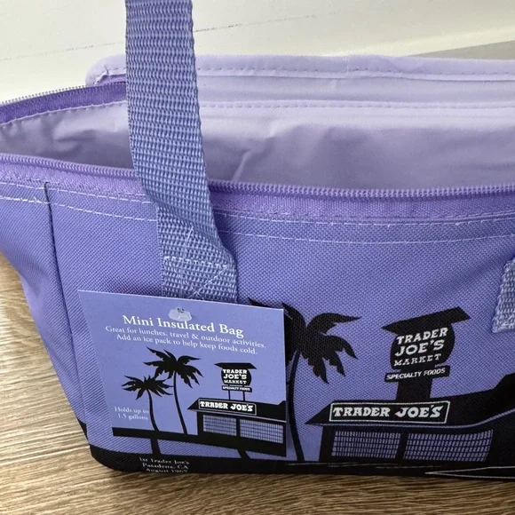 Trader Joe's Viral Mini Insulated Lunch Bags - Purple - Picture 3 of 9
